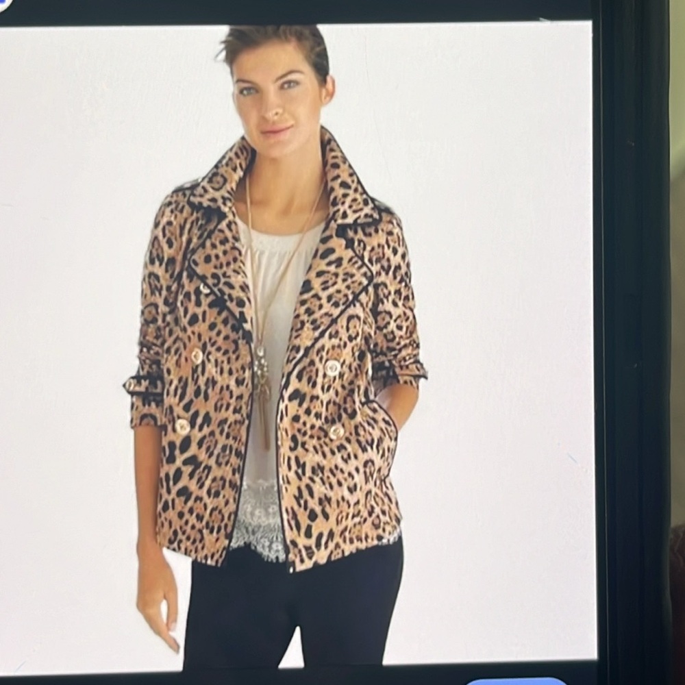 WHBM SWING LEOPARD COAT BNWT 12